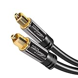 KabelDirekt – TOSLINK-Kabel, optisches Audiokabel – 2 m – Glasfaserkabel für Soundbar (TOSLINK auf TOSLINK, digitales S/PDIF-Kabel, Stereoanlage/Verstärker, Heimkino, Xbox One/PS3/PS4)