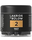 LAKRIDS BY BÜLOW - 2 - Salty - 150g - Salzige Salmiak Gourmet Lakritze aus Dänemark - Glutenfrei & ohne Gelatine - Dose aus 100% recyceltem PET