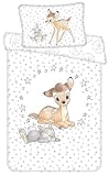 Bambi Baby-Bettwäsche Set 100 x 135 cm + 40 x 60 cm, Disney, 100% Baumwolle