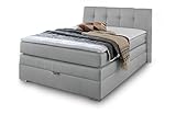 Amelie Boxspringbett 140x200 cm mit intergriertem Bettkasten by Wohnorama