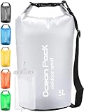 Henrycares Dry Bag wasserdichte Tasche, 20L 10L 5L 2L Wasserdichter Packsack mit Schultergurt und Wasserfester Handyhülle, Schwimmen, Baden, Strand, Kanu, Stand Up Paddling, Tauchen