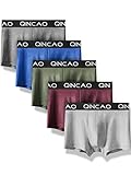 QINCAO Boxershorts Herren Retroshorts 5er-Pack/8er-Pack Unterhosen Männer Unterwäsche Baumwolle, QC-ZH01, Mehrfarbig, L