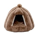 HIHELO Katzen und Hundehöhle, Haustierbett Katzenbetten Hundebetten Katze Kuschelhöhle für Katze Warmer Plüsch Katzenhöhle Hundekorb Katzenkissen Haustiere Höhle Zwinger