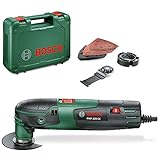 Bosch Home and Garden Multifunktionswerkzeug PMF 220 CE (220 Watt, für Starlock Zubehör, im Koffer), Schwarz/Grün, Einheitsgröße