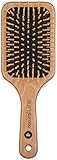 Natur-Haar-Bürste Holz Fripac-Medis Natural Line Paddle-Brush, 9-reihig, zum täglichen Durchkämmen und Entwirren der Haare, abgerundete Borsten, antistatisch für lange und dicke Haare