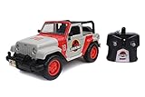 Jada Toys Jurassic Park RC Jeep Wrangler, ferngesteuertes Auto, Dinosaurier, Spielzeugauto mit Fernsteuerung, RC Auto, 1:16, für Kinder ab 6 Jahren