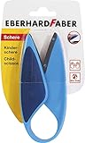 Eberhard Faber 579951 – Mini Kids Kinderschere in blau, für Linkshänder und Rechtshänder geeignet, optimal zum Schneiden und Basteln