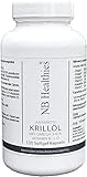 Krillöl 120 Kapseln hochdosiert je 500mg Antarktis Omega 3 6 9 Fettsäuren Krill Öl Vitamin B1 D Astaxanthin Softgel