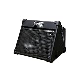 Coolmusic BP40 40W Batteriebetriebener tragbarer Akustikgitarrenverstärker, für Interpreten unterwegs, Eingebautes Bluetooth