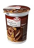 RUF Kuchenglasur Kakao im 500g Becher, portionierbar, zum Dekorieren, Glasieren und für Kuchenfüllungen geeignet, glutenfrei, 1x500g