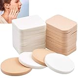 20 Stück Makeup Kosmetik Schwämmchen Pads, Runde & Rechteckig Gesichts Schwamm Puff Puderquaste, Schminkschwamm Gründung Foundation Gesichtspuder Schwamm Blender