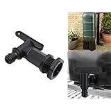 Kunststoff Ersatz Hahn,Kunststoff Auslaufhahn,Regentonne Wasserhahn Adapter,Wasserhahn für Regenwassertonne Fur Optimaler Wasserhahn Zum Praktischen Einsatz Im Garten-,Industrie Und Haushalt