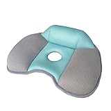 HMZY Stuhlkissen, Bürostuhl Rückenkissen, Sitzkissen, Coccyx -Kissen, Bürostuhlkissen, Autositzkissen geeignet for Autofahrersitz, Bürostuhl, Rollstuhlfahrer (Color : Blue Gray)