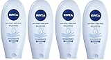 Nivea Hand Creme Express Care, 4er Pack (4 x 100 ml), zieht schnell ein und spendet Feuchtigkeit, mit Meeresmineralien