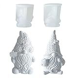 3D Silikonform Weihnachten Silikonform Wichtel Silikonformen Epoxidharz DIY Fondant Formen Schokoladenform Gießformen Geschenke Für Familie Und Freunde (A+B)