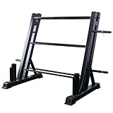 Hantelbäume Hantelablage Langhantelstange Hantelablage Display Rack Fitnessstudio Hantelablage Hantelständer Mit Mehreren Ebenen Stabil Und Sicher (Color : Black, S : 135 * 70 * 92cm)