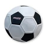 Swerve Ball Brandunit KickerBall, Speziell entwickelter Fußball für Extreme Kurven, Federleicht und aerodynamisch, Trickball mit extra Drall für Kinder und Erwachsene, Größe 4, Schwarz / Weiß