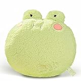 35 cm Frosch Plüsch Kissen Weiches Kuscheltier Cartoon Puppe Umarmungskissen Heimkissen Dekoration Geburtstagsgeschenke für Kinder (1. Green)