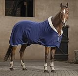 Amesbichler Reitsport Abschwitzdecke Feleecedecke Pferdedecke mit Fleecehals Transport-Stalldecke Riding World