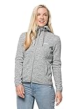 Jack Wolfskin Damen Fleecejacke PATAN Hooded Jacket W, Grey Haze, L, 1708551-4650004