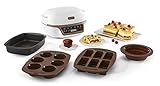 Tefal Kuchenmaschine, 5 automatische Programme zur Einstellung, 1 manueller Modus, 3 flexible Formen, 1 große Backform aus beschichtetem Stahl, kompatibel mit Crispybake, Cake Factory + KD802112