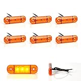 WAS IST WAS LED-Martin® 6er Sparset Umrissleuchte ORANGE 12/24V Begrenzungsleuchte Positionsleuchte dünn