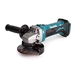 Makita DGA452Z Akku Winkelschleifer Solo 18V Li-ION - nur die Maschine, Blau, Silber