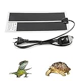 TIEMORE Terrarium Heizmatten, 5 W, 7 W, 14 W, 20 W, 28 W, 45 W Reptilienwärmematte Mit Thermostatsteuerung, 220-240 V Warmheizkissen Für Schildkröte, Schildkröte, Schlangen, Eidechse, Gecko