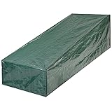 Kingsleeve Abdeckung Gartenliege Wetterfest Wasserabweisend 197x66x60 cm PE Abdeckplane Schutzhülle Liege Abdeckhaube