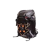 Bering Motorrad Rucksack Herren und Damen Fahrradrucksack Rucksack Catch 55 Liter + Helmhalter, mit Trinksystem schwar, Unisex, Tourer, Ganzjährig, Textil, schwarz