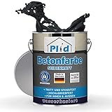 plid Betonfarbe Bodenbeschichtung Bodenfarbe Sockelfarbe Flüssigkunstoff Zementfarbe Anthrazitgrau0,75l