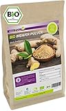 Bio Ingwer Pulver 1 kg im Zippbeutel - 100% Naturbelassen - Ökologischer Anbau - Glutenfrei - Ingwerpulver - Premium Qualität