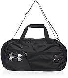 Under Armour Undeniable Duffel 4.0 MD, geräumige Sporttasche, wasserabweisende Umhängetasche Unisex, Schwarz (Black / Black / Silver) , One Size