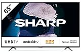 SHARP 65BN6EA Android TV 164 cm (65 Zoll) 4K Ultra HD LED Fernseher (Smart TV, Harman Kardon, Dolby Atmos)