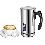 Hot&Cold Foam Maker, Automatischer 3-in-1-Milchdampfer, 240 Ml Milchaufschäumer, Elektrisch, Leises Arbeiten Und Einfache Reinigung, Für Espresso, Cappuccino, Mandel-Nussmilch, Heiße Schokolade