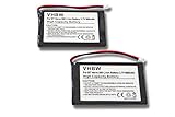 vhbw 2X Li-Ion Akku 600mAh (3.7V) kompatibel mit schnurlos Telefon Grundig Calios 1, 1A, H1 Ersatz für RP423048, CP76, LZ423048BT.