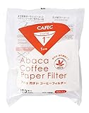 CAFEC Einweg-Kaffeefilter V60 01 Stil Universal 1 bis 2 Tassen Einweg-Kaffeefilter für Pour Over Dripper Brauen, Weiß, 100 Stück