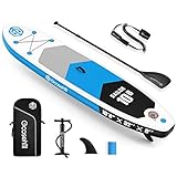 Goosehill Aufblasbares Stand Up Paddling Board, Premium SUP Board Set, Größe 10'6''x 32' x 6', Muster Kann Benutzerdefiniert Werden… (Sailor Blau)