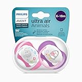 Philips Avent SCF080/08 Ultra Air Schnuller (6-18 Monate) Mädchen