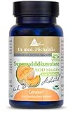 SOD bioaktiv Dr. med. Michalzik - keine genmanipulierten französischen Cantaloup-Melonen - Tagesempfehlung Melonen-Fruchtextrakt [40 mg] entspricht SOD-Enzymaktivität [650 IU] - von BIOTIKON®