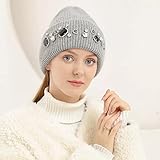 Herbst Wintermütze Luxus Mütze für Frauen Winter Hut Strickmütze Warme Mütze Weibliche Hüte für Mädchen Christmas Hat