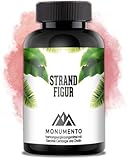 MONUMENTO® - Strandfigur-Kapseln mit Garcinia Cambogia, Maca-Extrakt, Kürbiskern-Extrakt und Zink für den normalen Fettsäure-Stoffwechsel - 60 perfekt abgestimmte Kapseln 12 Inhaltsstoffe/Kapsel