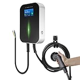 astoneves 11kW EV Wallbox, 16A 3 Phasen Elektroauto Ladestation mit 6.1m Typ 2 Ladekabel für IEC 62196-2 Standard Elektrofahrzeug