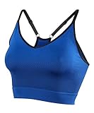 FALKE Damen Sport-BH Bra-Top Low Support Melange, Space Blue, XS