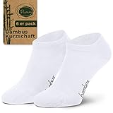 Piarini 6 Paar Bambus Socken Sneaker Socken Damen dünne atmungsaktive diabetiker Füßlinge Gr. 35 36 37 38 weiß