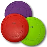 WEPO Frisbee Hund - 3er-Set Dog Frisbee - Hundefrisbee große Hunde 18cm - Frisby Scheibe - Wasserspielzeug Hund - Hundespielzeug Frisbee (Ø18cm - 3 Stück)