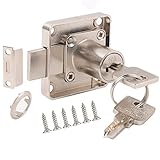 youtu® Möbelschloß Zylinder-Möbelschloss 22mm Schrankschloss Schloß Schrank Set, Schlosskörper Aus Druckguss-Edelstahl, Schlüssel aus reinem Kupfer Alle Schlüssel sind gleich. (1 Stück)