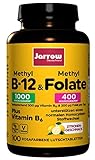 Methyl-B12 & MethylFolate + Vitamin B6, veganes Vitamin B-Trio, Tagesdosis Vitamin B12 500 µg, 100 Lutschtabletten mit Zitronengeschmack, Jarrow Deutschland