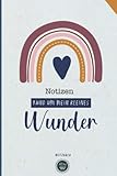 Notizen rund um mein Kleines Wunder - Notizbuch: Babytagebuch BLANKO für persönliche Notizen - baby tagebuch schwangerschaft - Geschenk Schwangerschaft oder schwangere Freundin - Notizbuch