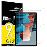 NEW'C 2 Stück, Panzer Schutz Glas für Samsung Galaxy tab S7/S8 11'(SM-T870/875/X700/X706), Frei von Kratzern, 9H Härte, HD Displayschutzfolie, 0.33mm Ultra-klar, Ultrabeständig